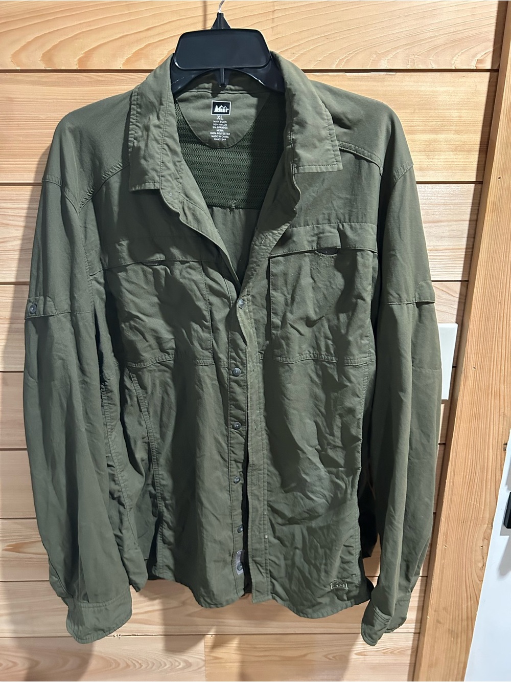 REI Olive Green Utility Shirt-Jacket
